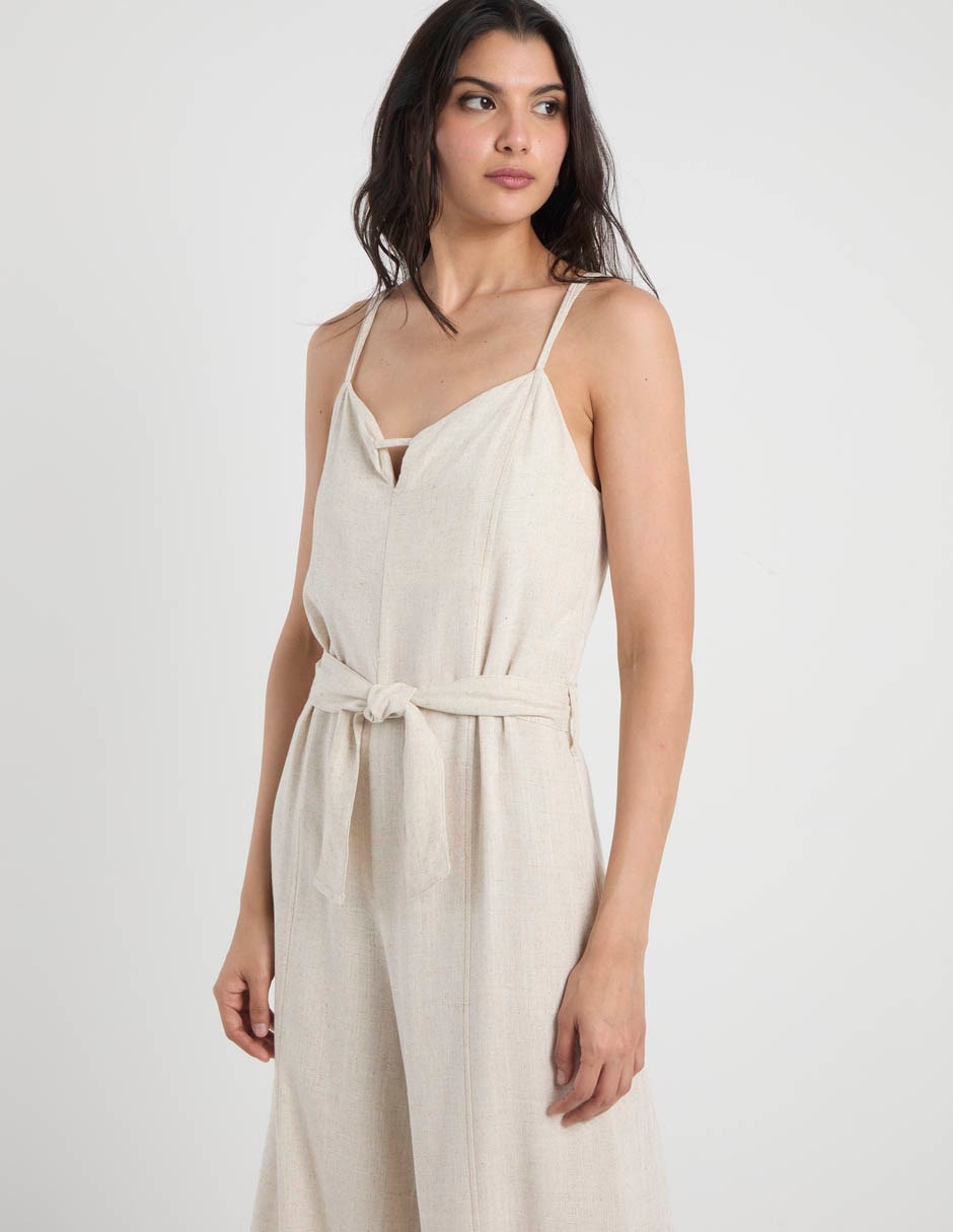 Jumpsuit coffee bean casual para mujer