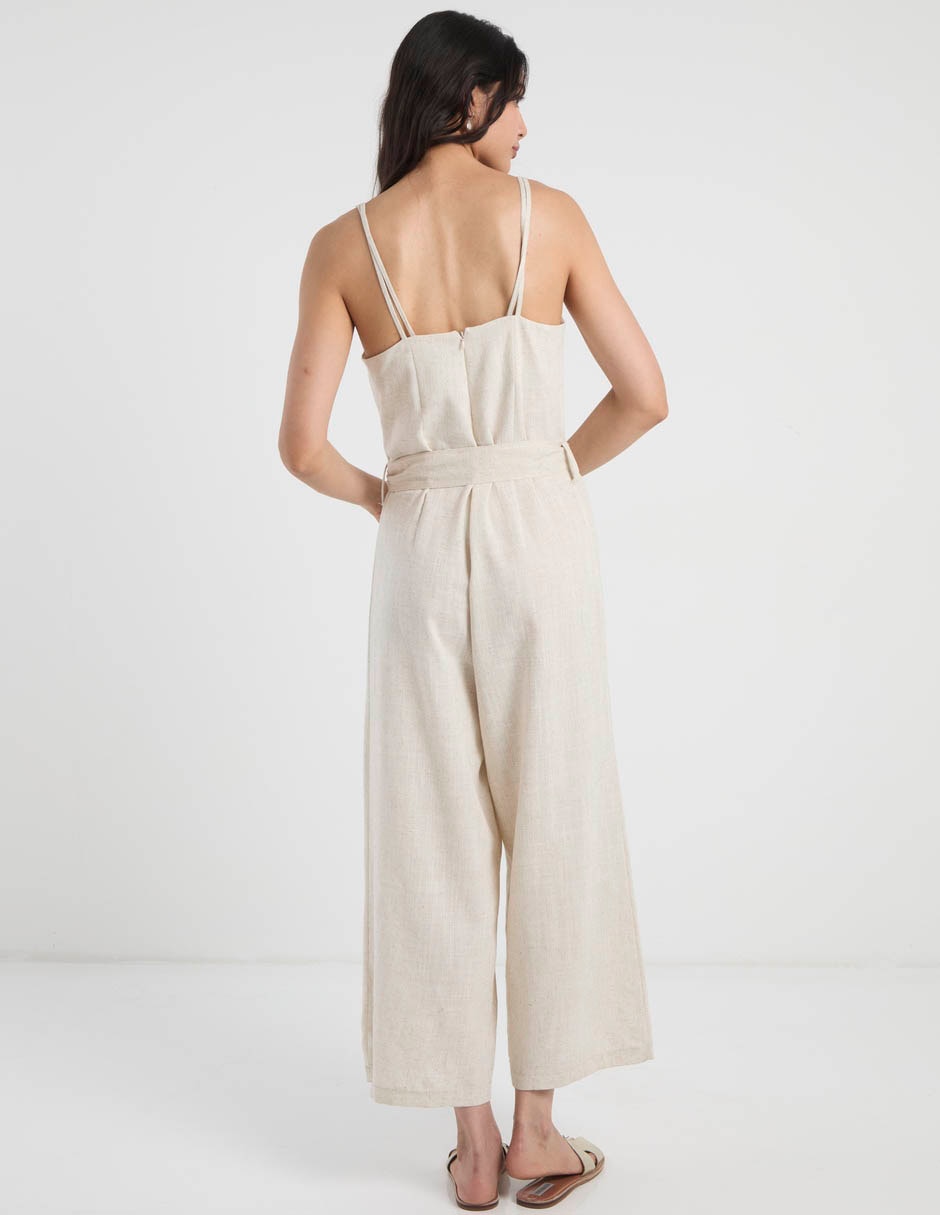 Jumpsuit coffee bean casual para mujer