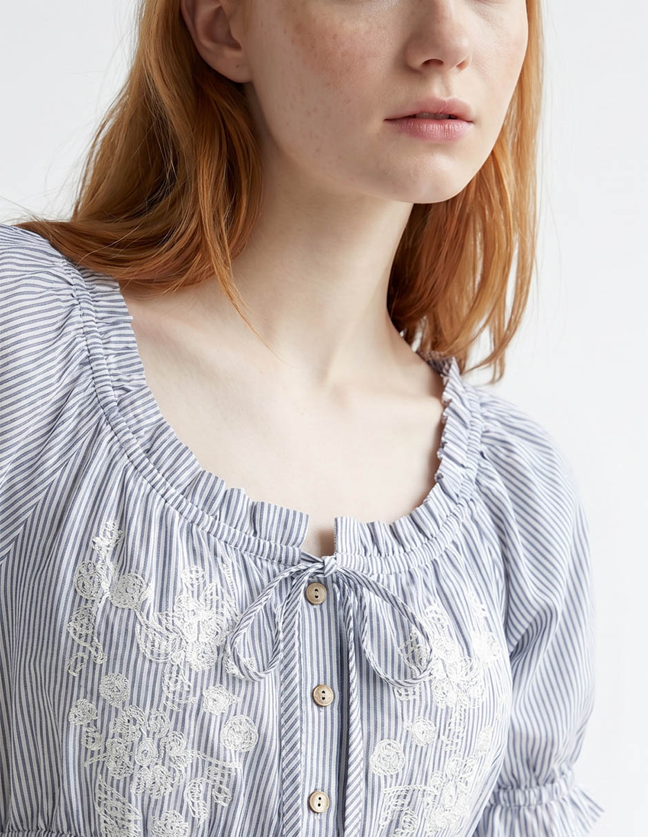Blusa manga corta para mujer 3