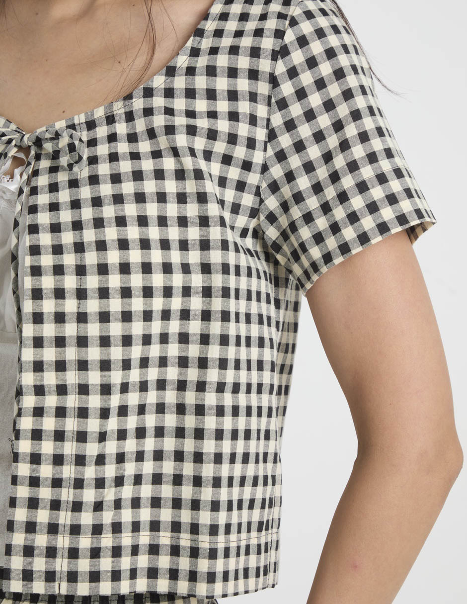 Blusa manga al codo para mujer 5