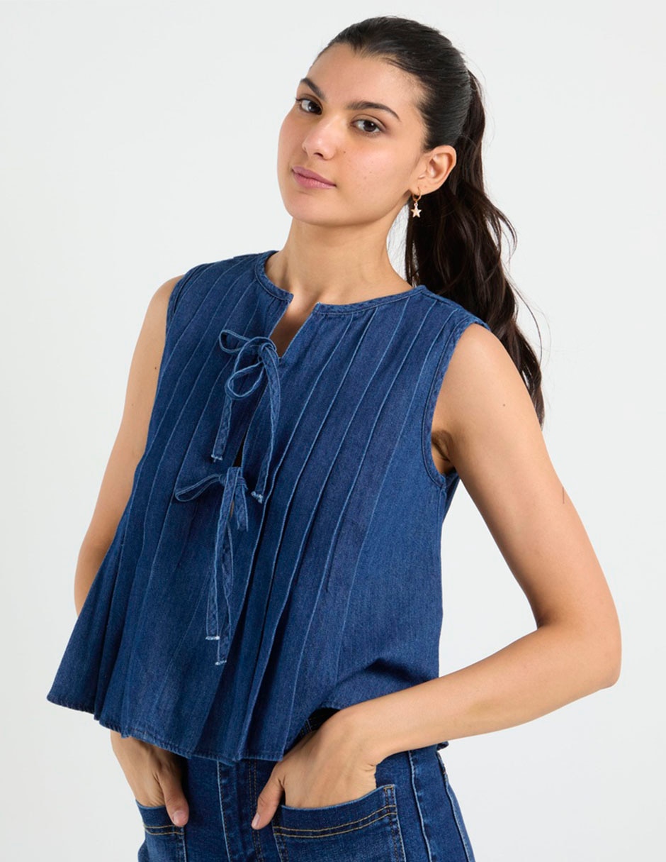 Blusa sin manga para mujer 2