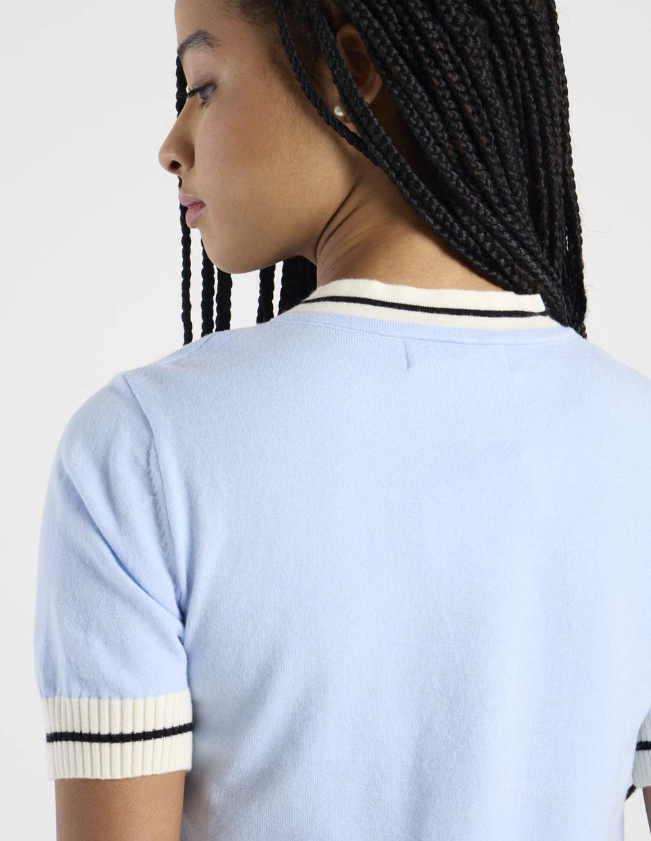 Blusa manga corta para mujer 5