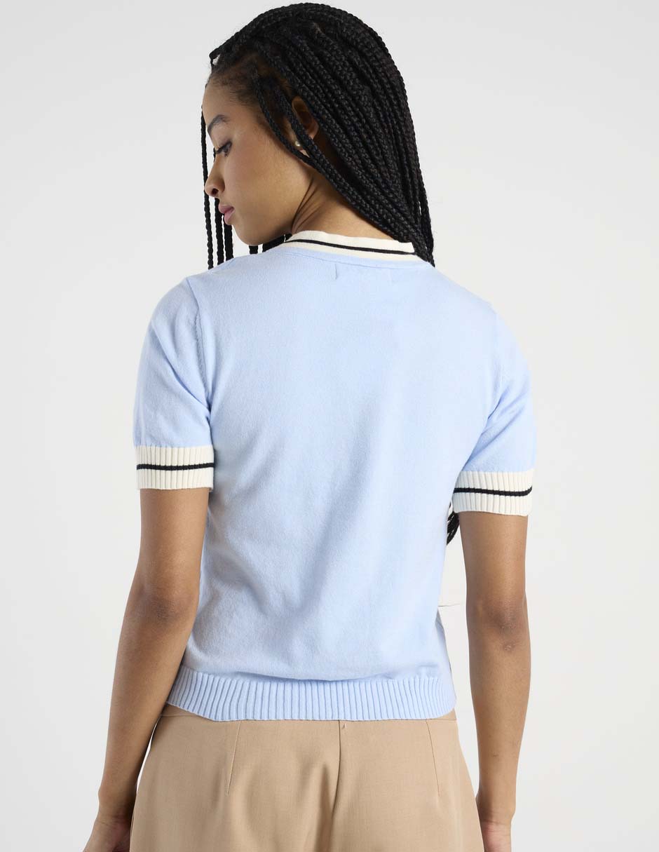 Blusa manga corta para mujer 6