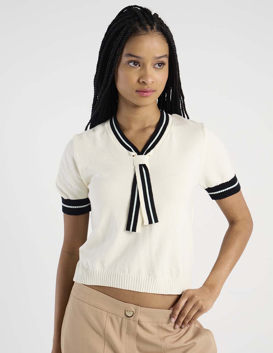 Blusa manga corta para mujer