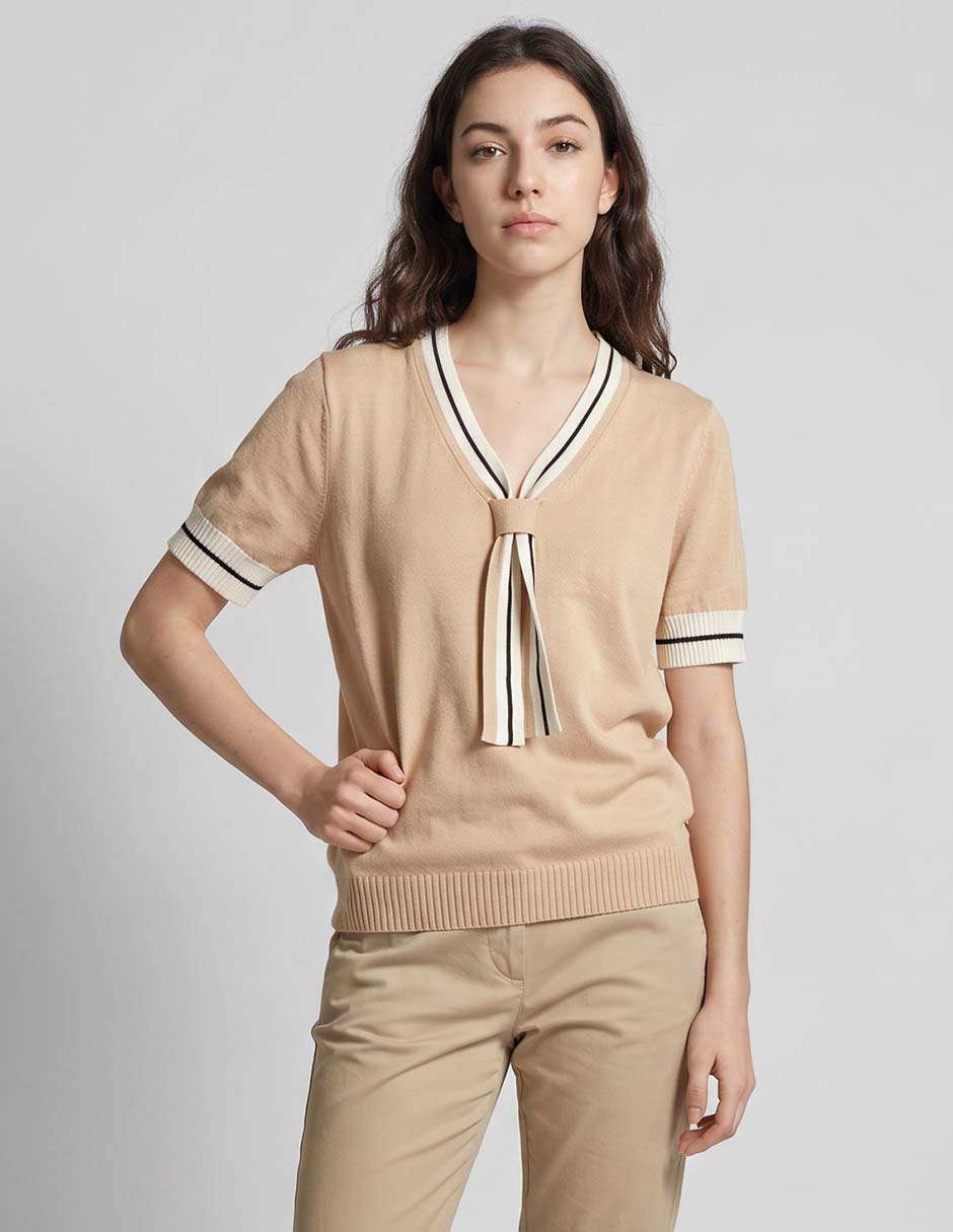 Blusa manga corta para mujer