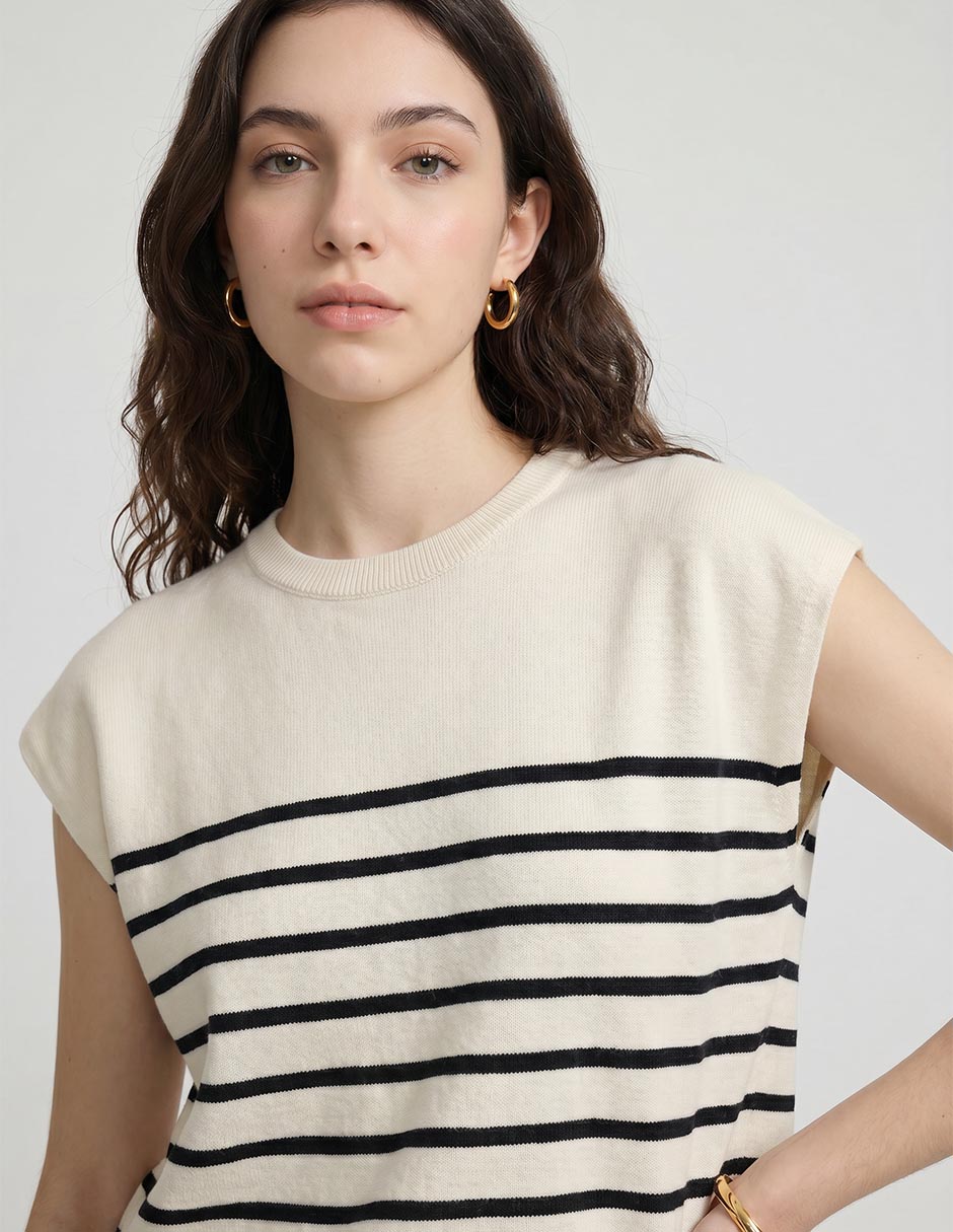 Blusa Coffee Bean manga corta para mujer