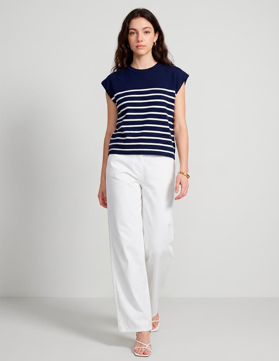 Blusa manga corta para mujer