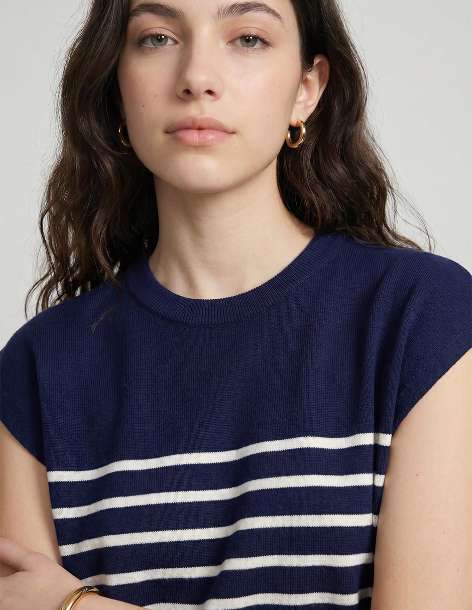 Blusa manga corta para mujer 4