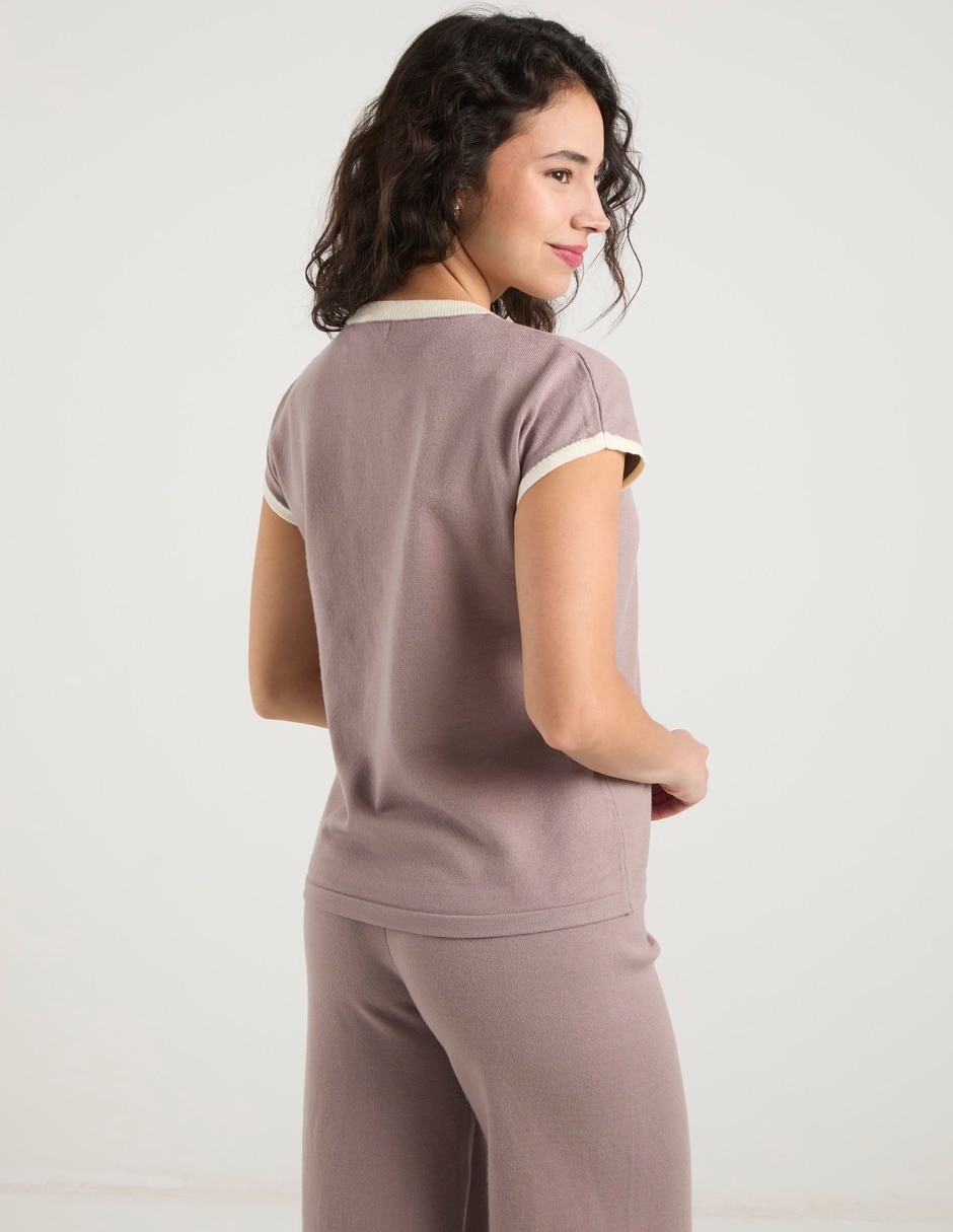 Blusa manga corta para mujer 6