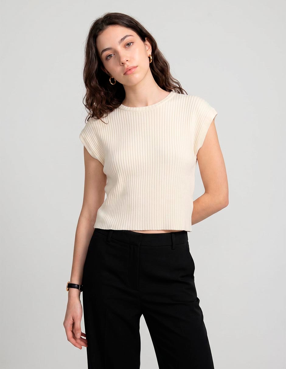 Blusa coffee bean manga 3/4 para mujer