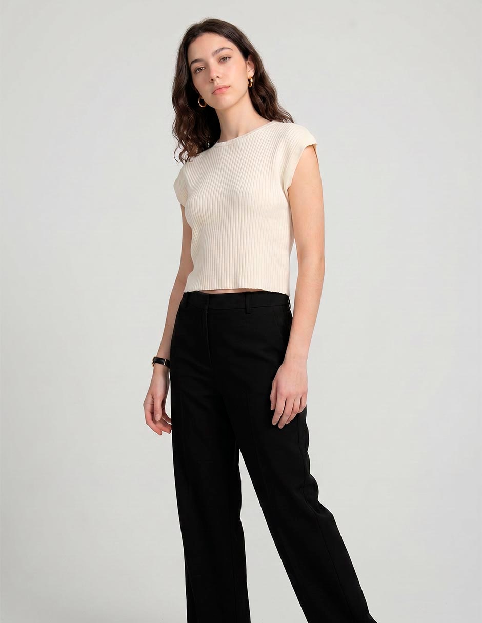 Blusa coffee bean manga 3/4 para mujer