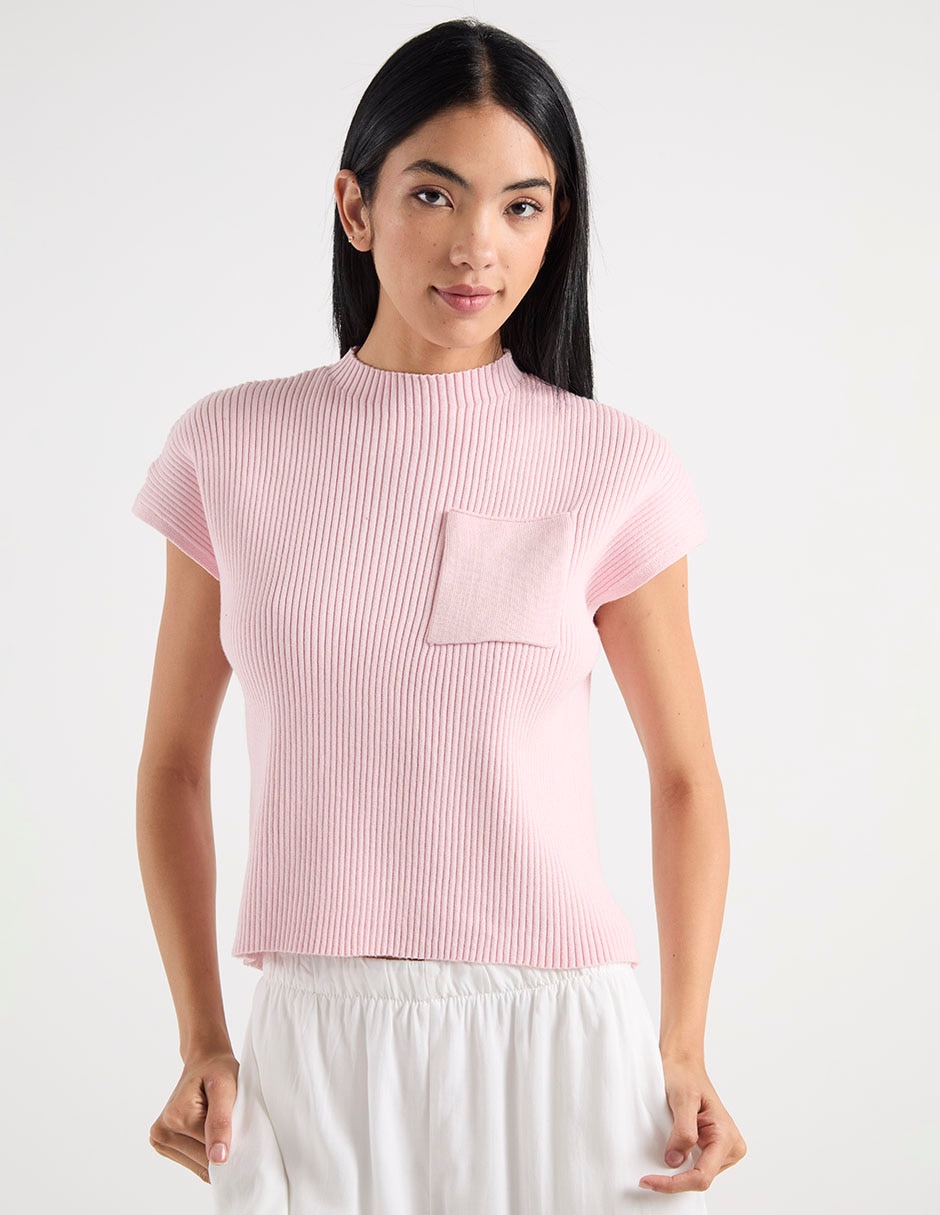 Blusa manga corta para mujer