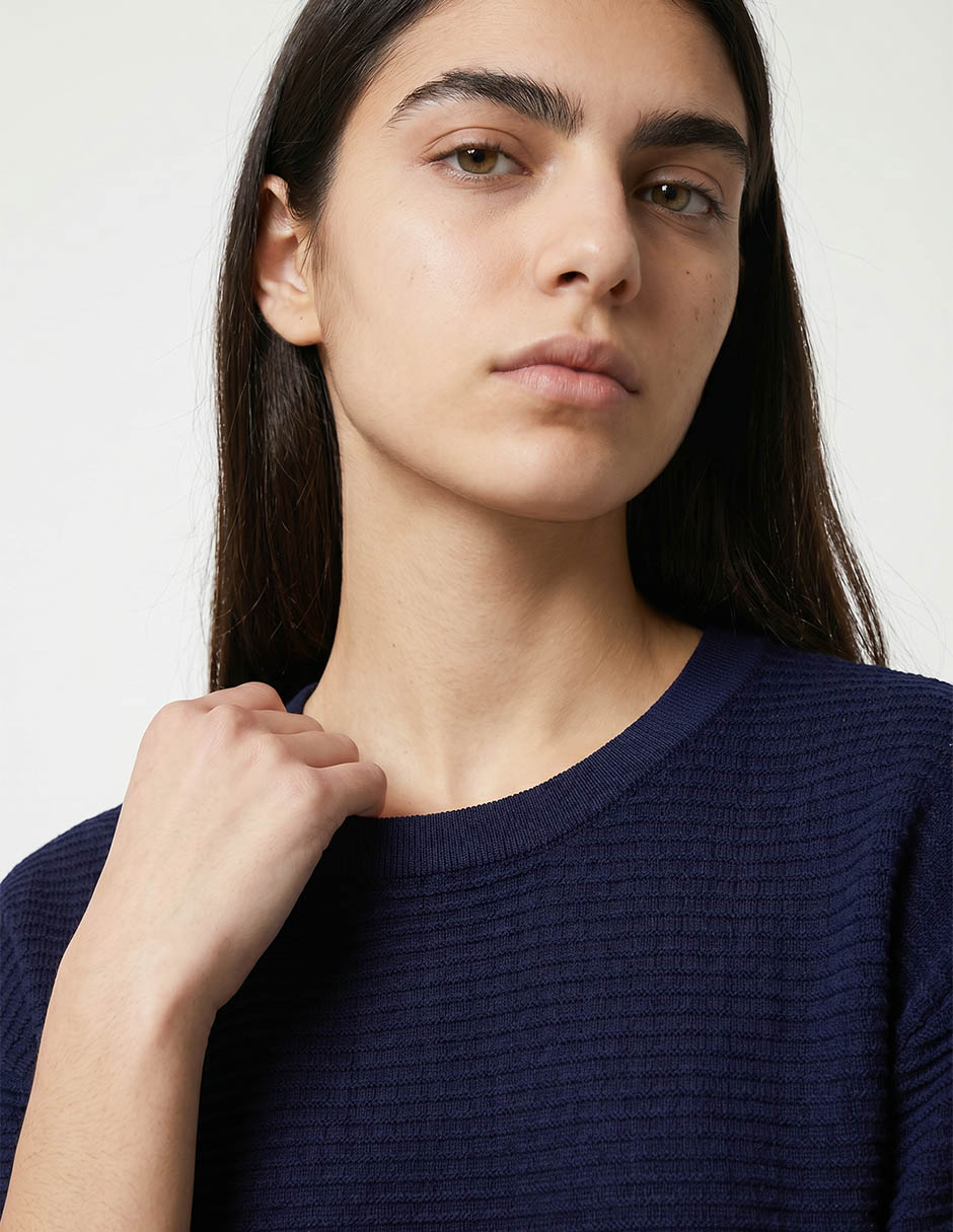 Blusa manga al codo para mujer 3