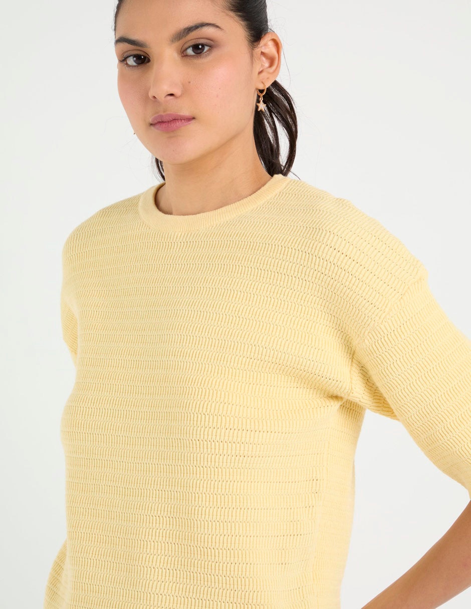 Blusa manga al codo para mujer 3