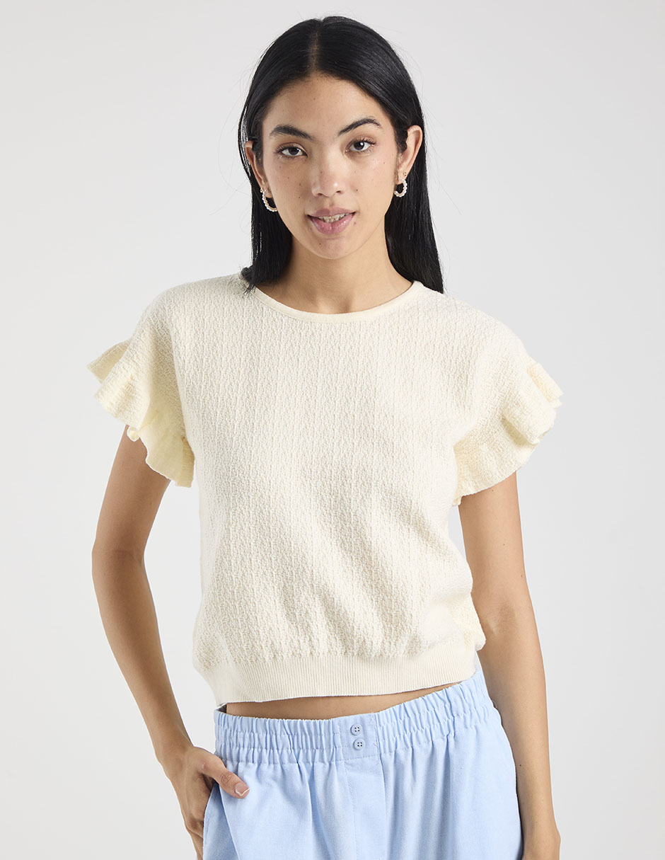 Blusa manga corta para mujer