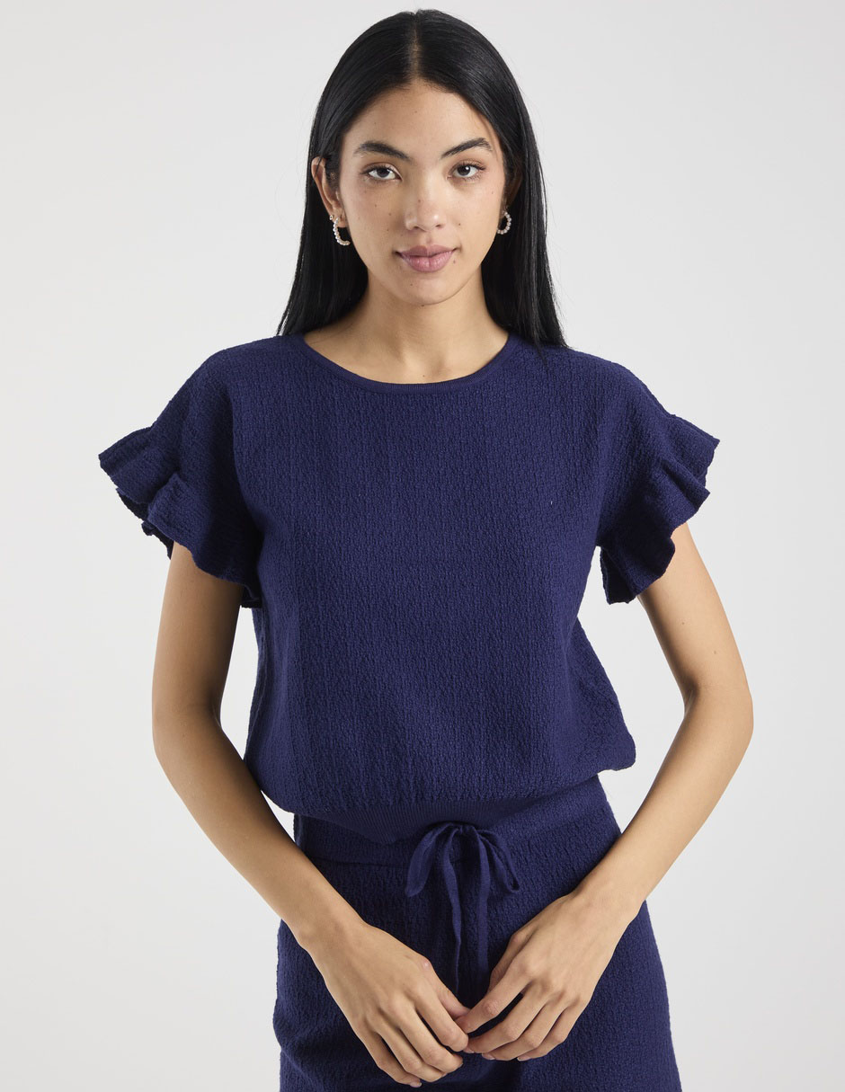 Blusa manga corta para mujer