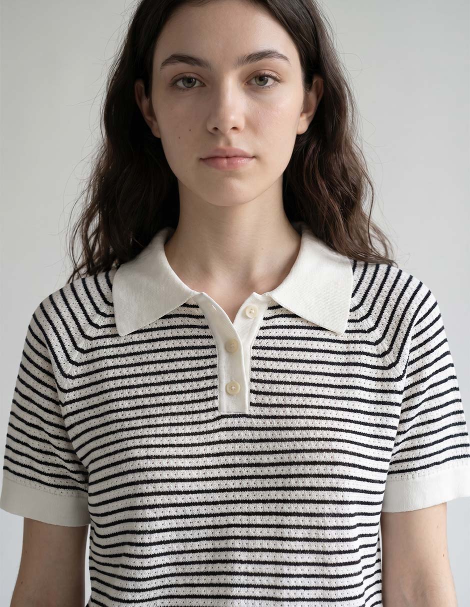 Playera tipo polo para mujer 3