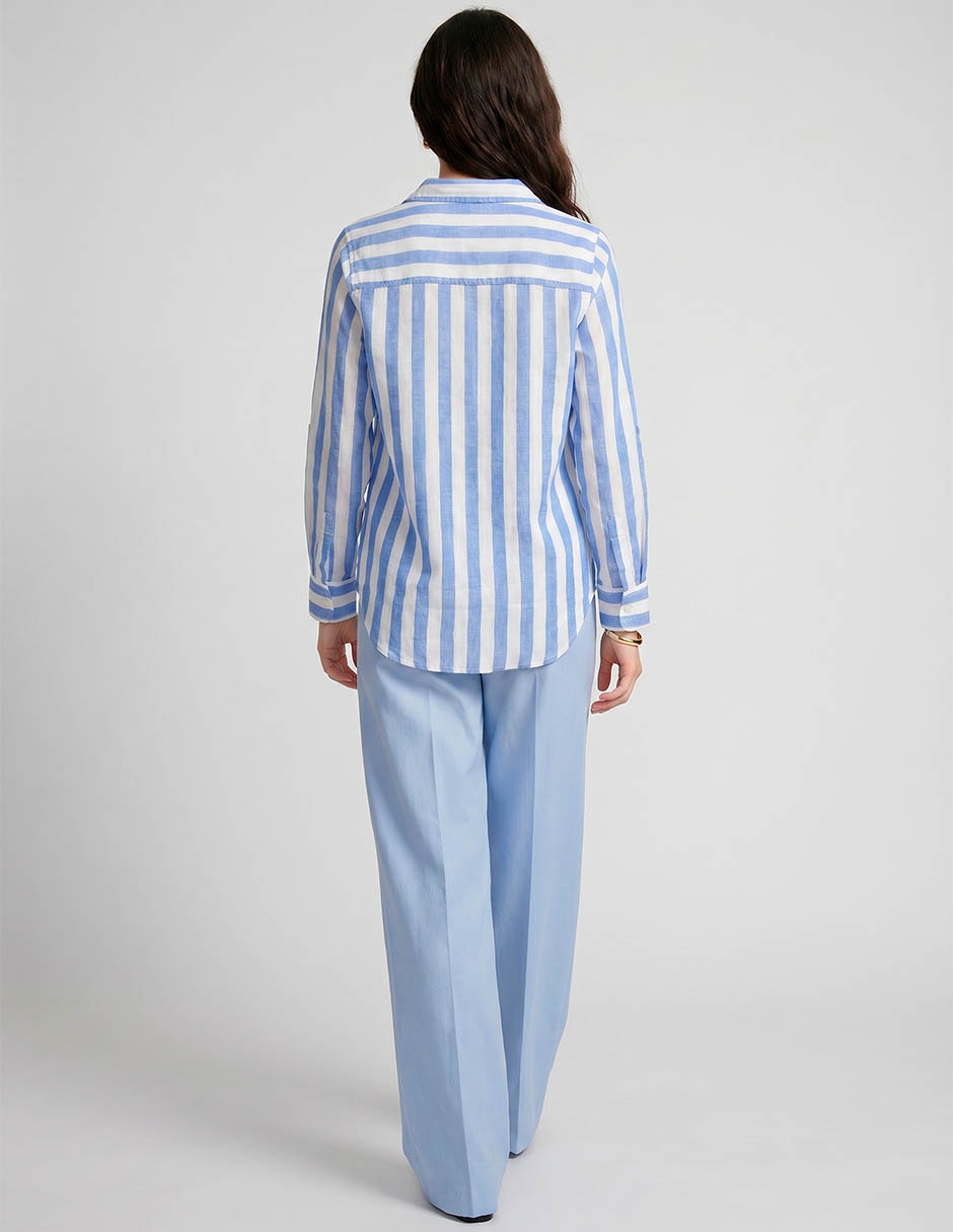 Blusa camisera Coffee Bean manga larga para mujer