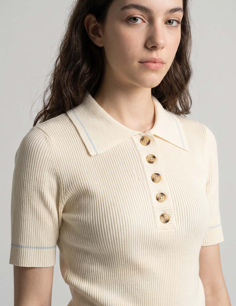 Playera tipo polo para mujer 3