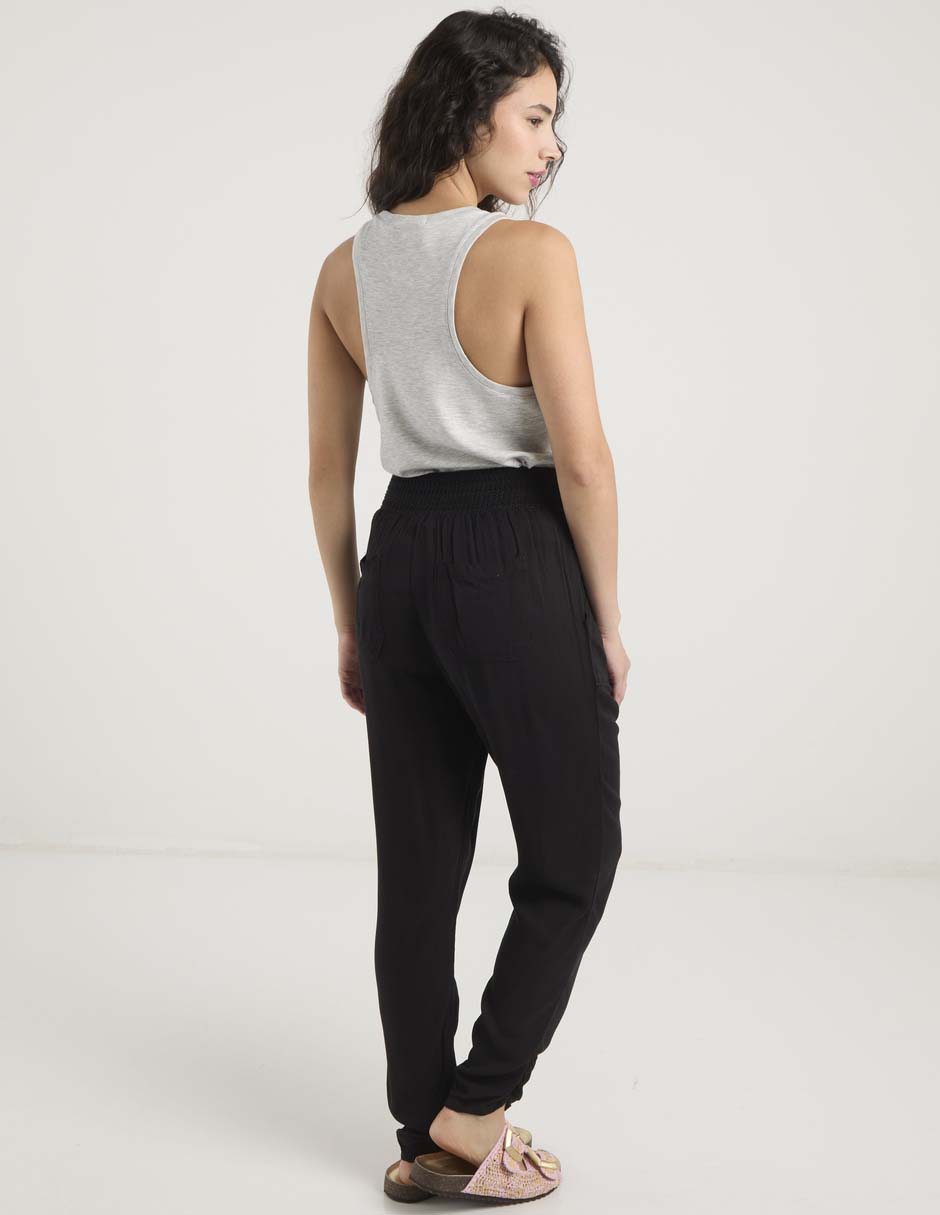 Pantalón relaxed coffee bean slim para mujer