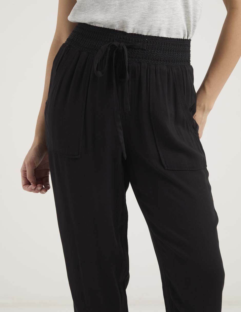 Pantalón relaxed coffee bean slim para mujer