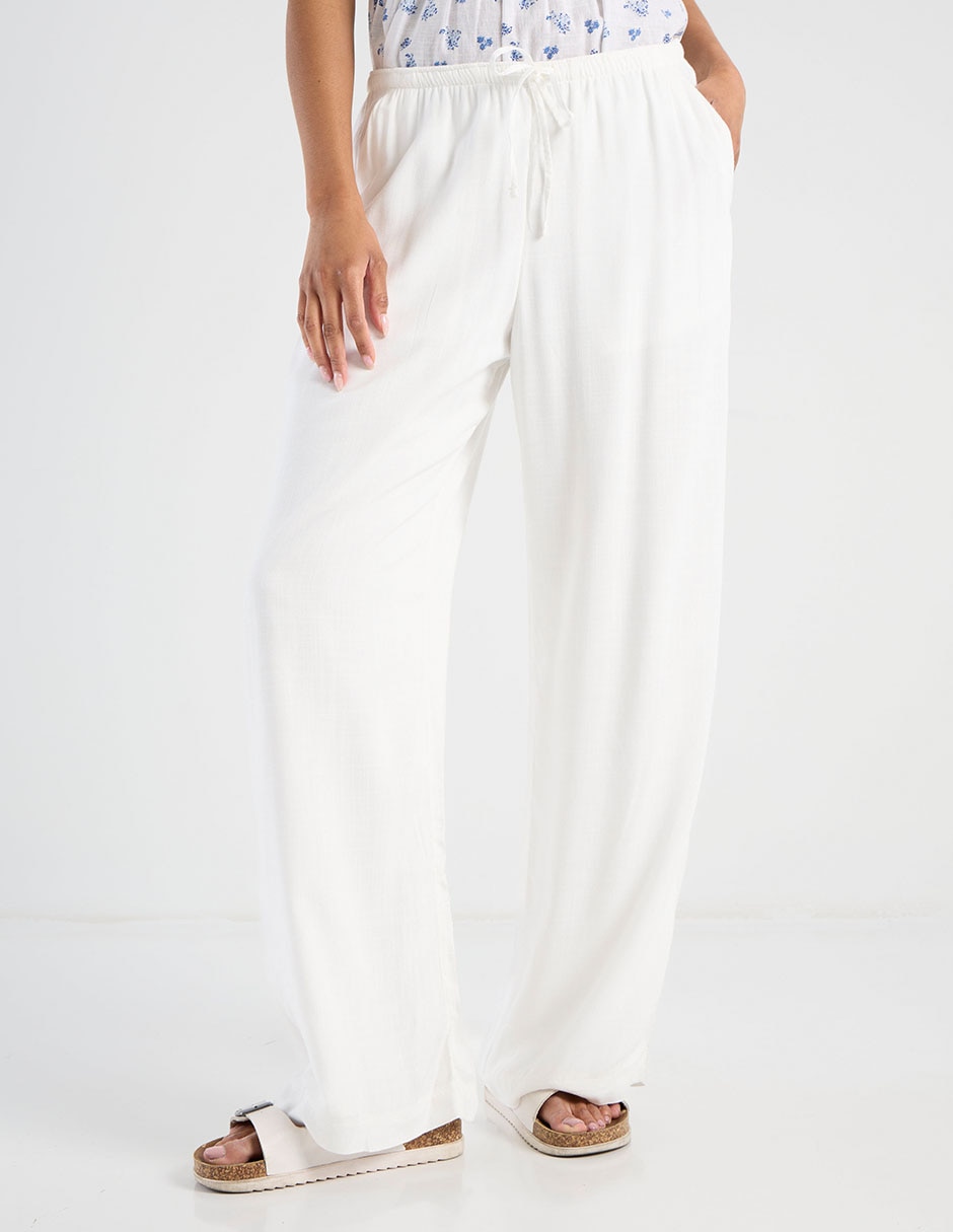 Pantalón relaxed wide leg para mujer