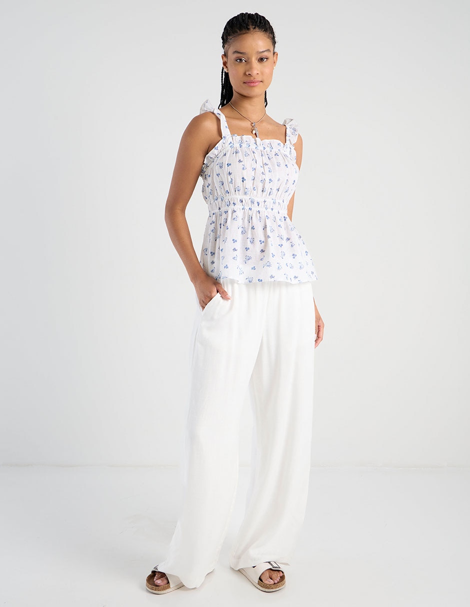 Pantalón relaxed wide leg para mujer 4