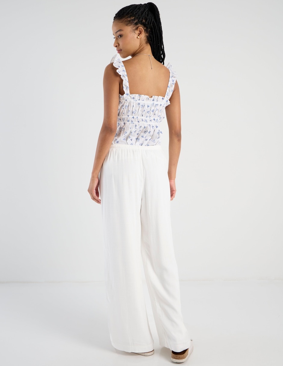 Pantalón relaxed wide leg para mujer 6