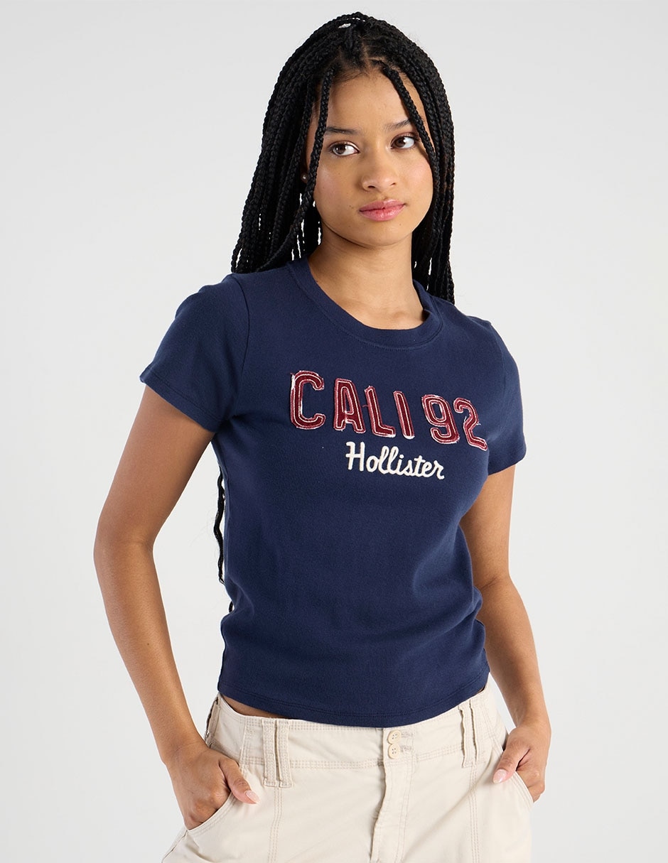 Playera manga corta cuello redondo para mujer Playera manga corta cuello redondo para mujer