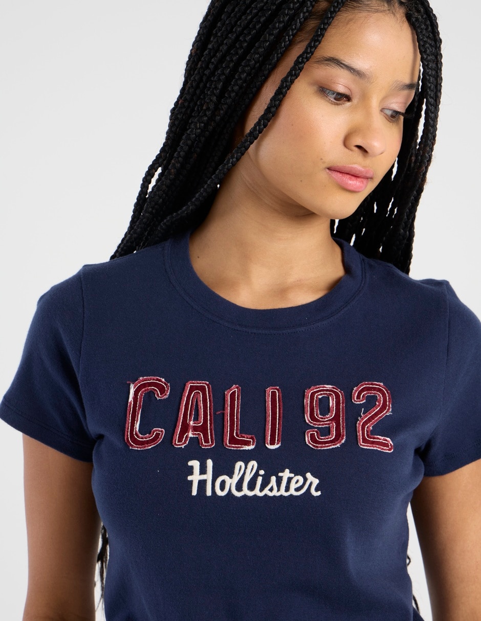 Playera manga corta cuello redondo para mujer 6