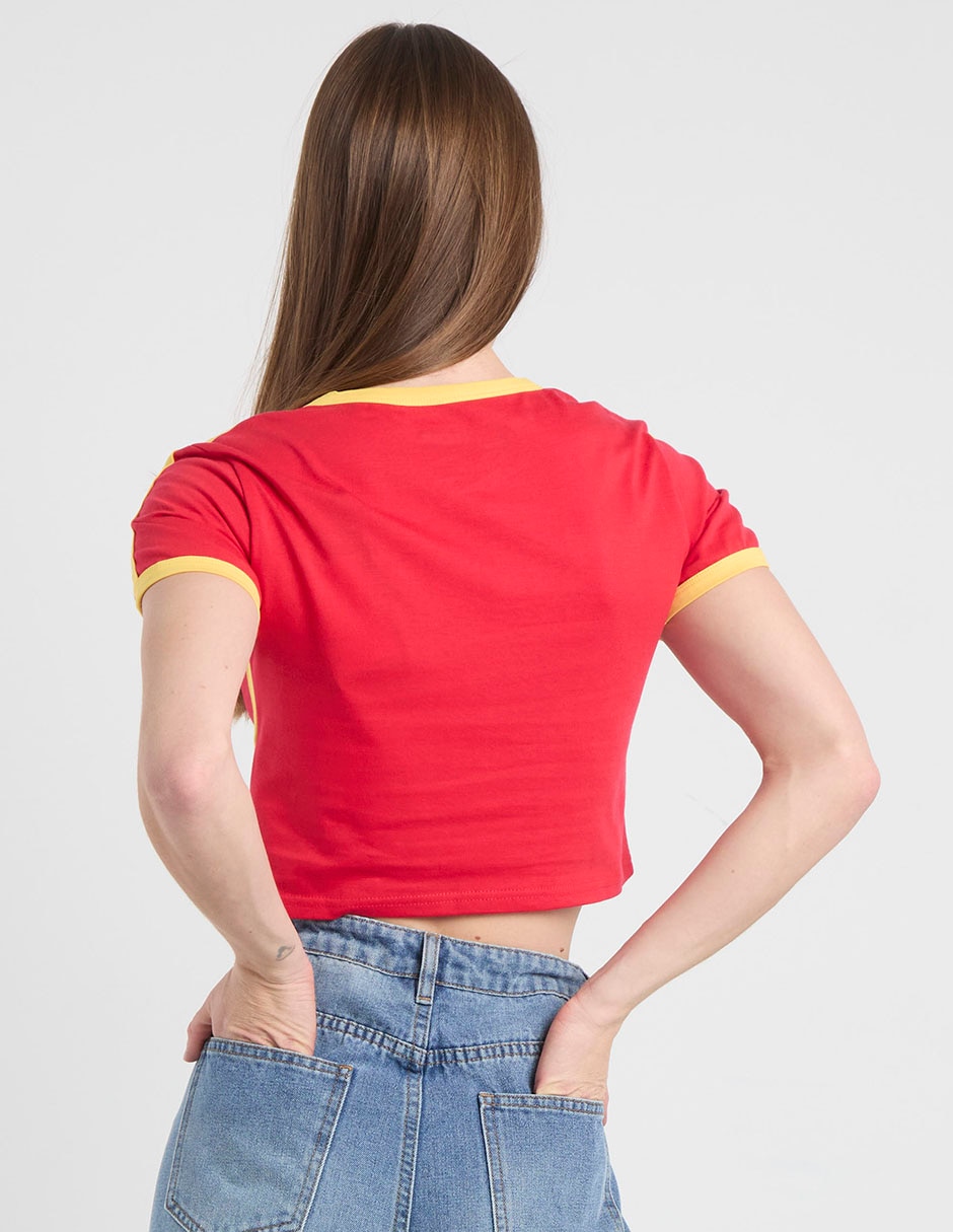 Playera manga corta fifa españa cuello redondo para mujer 6