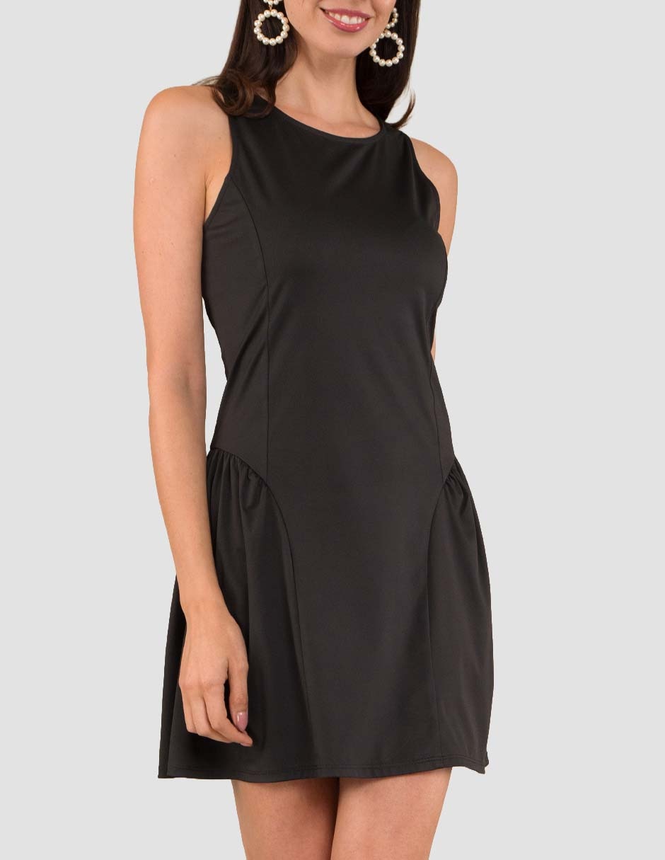 Vestido arriba rodilla casual para mujer 4