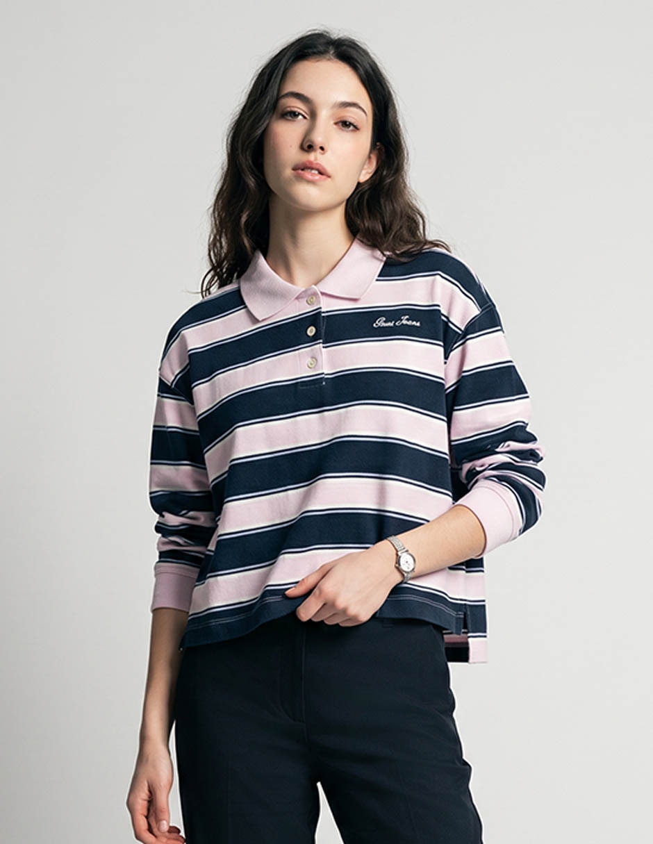 Playera tipo polo para mujer
