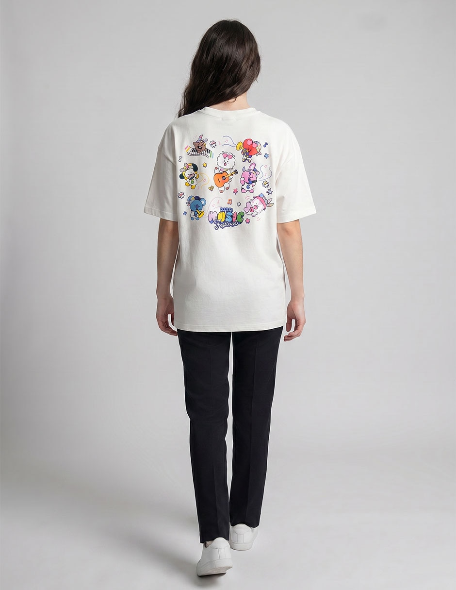 Playera manga corta Damas cuello redondo para mujer 2