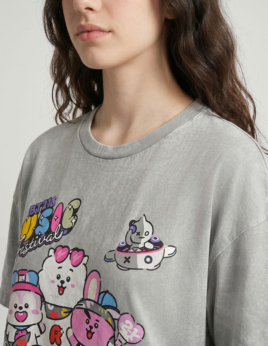 Playera manga corta Damas cuello redondo para mujer 3