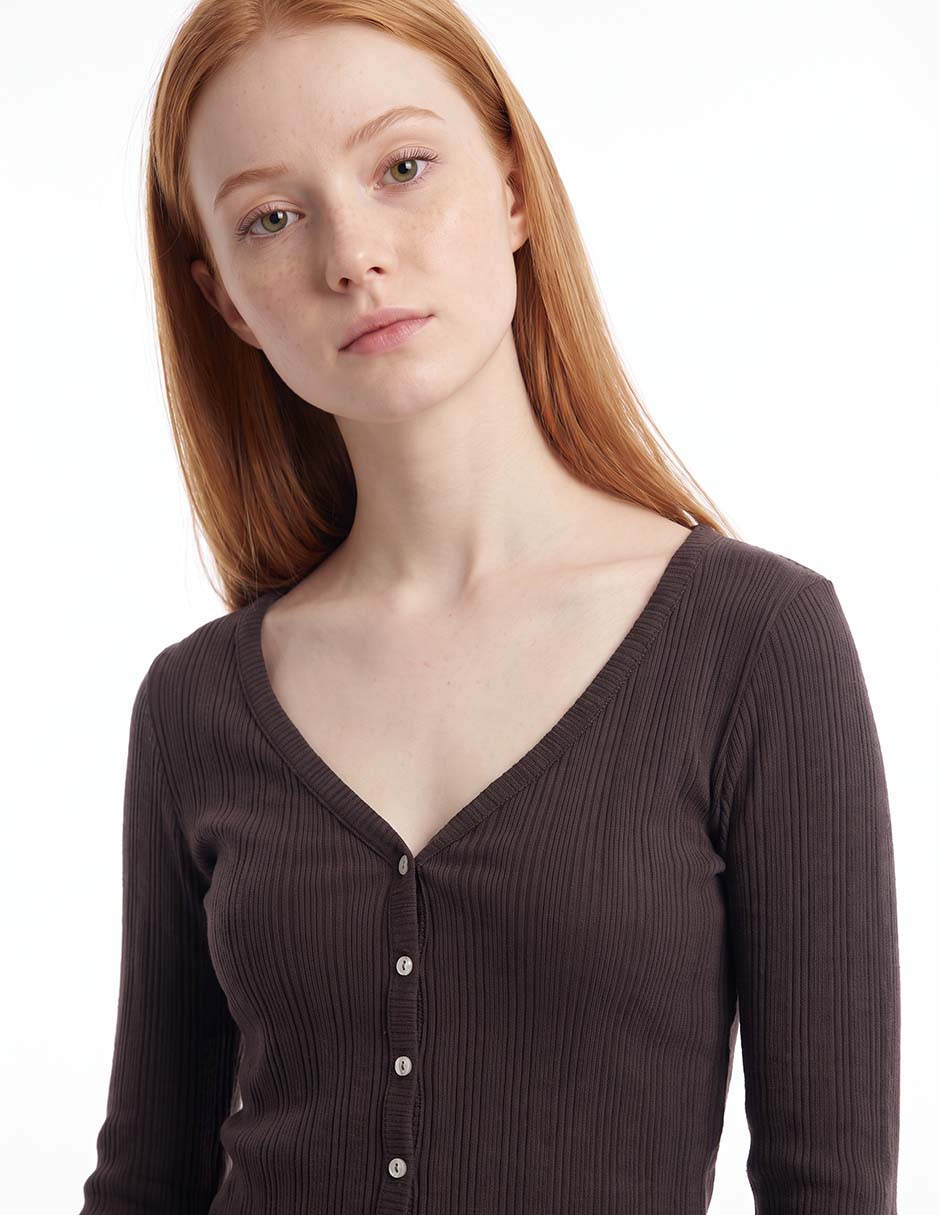 Suéter cuello redondo para mujer 2