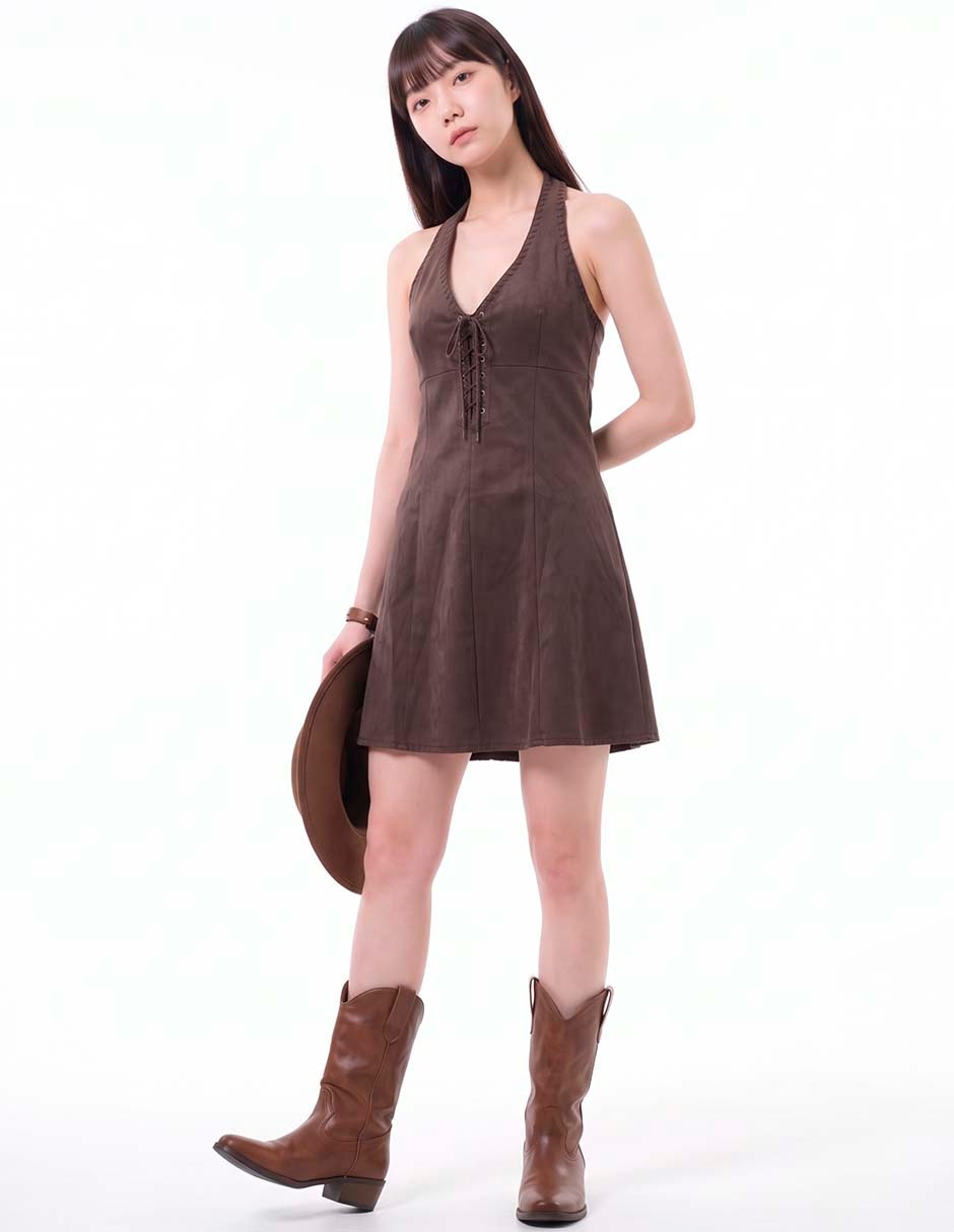 Vestido corto casual para mujer