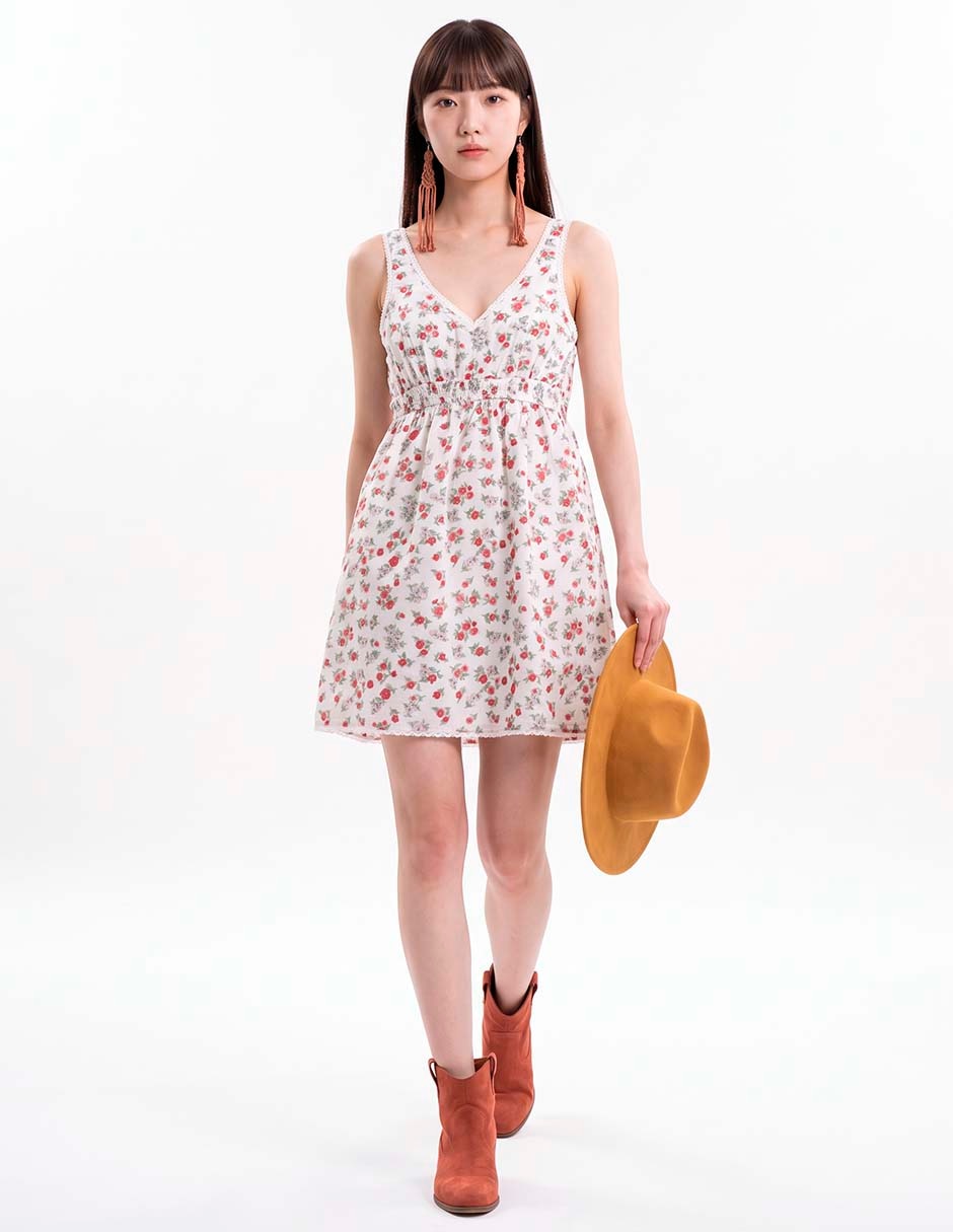 Vestido corto casual para mujer