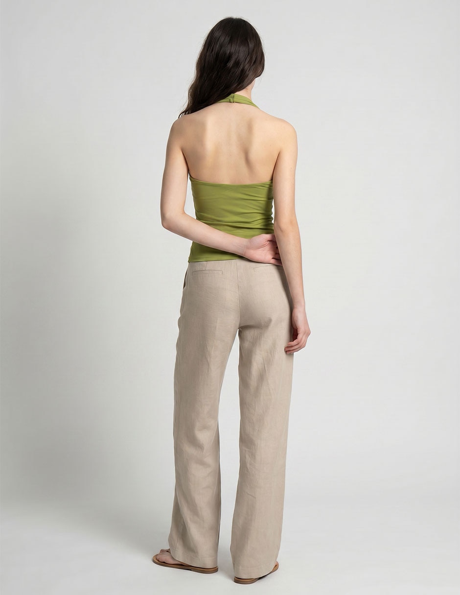 Playera cuello halter para mujer