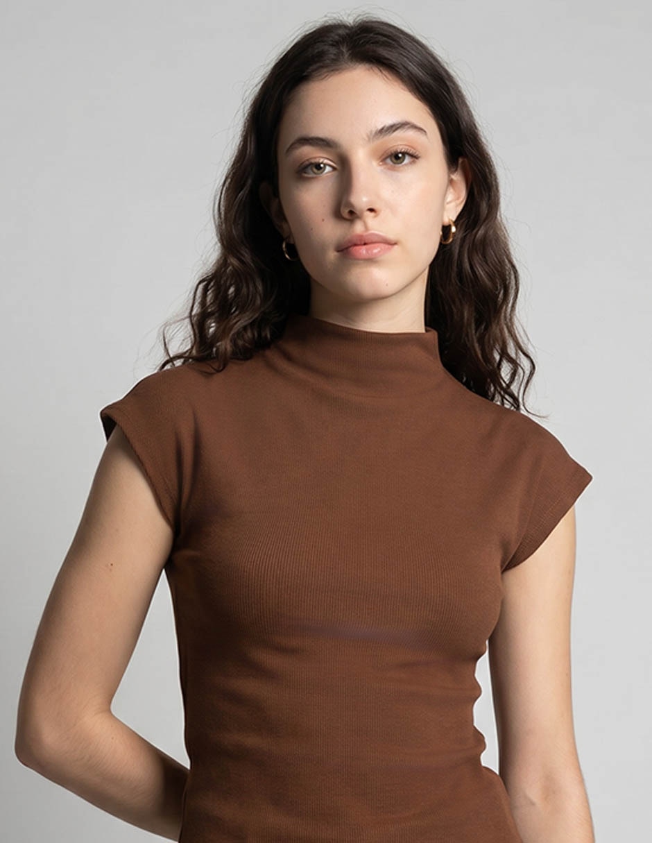 Playera manga corta cuello redondo para mujer Playera manga corta cuello redondo para mujer