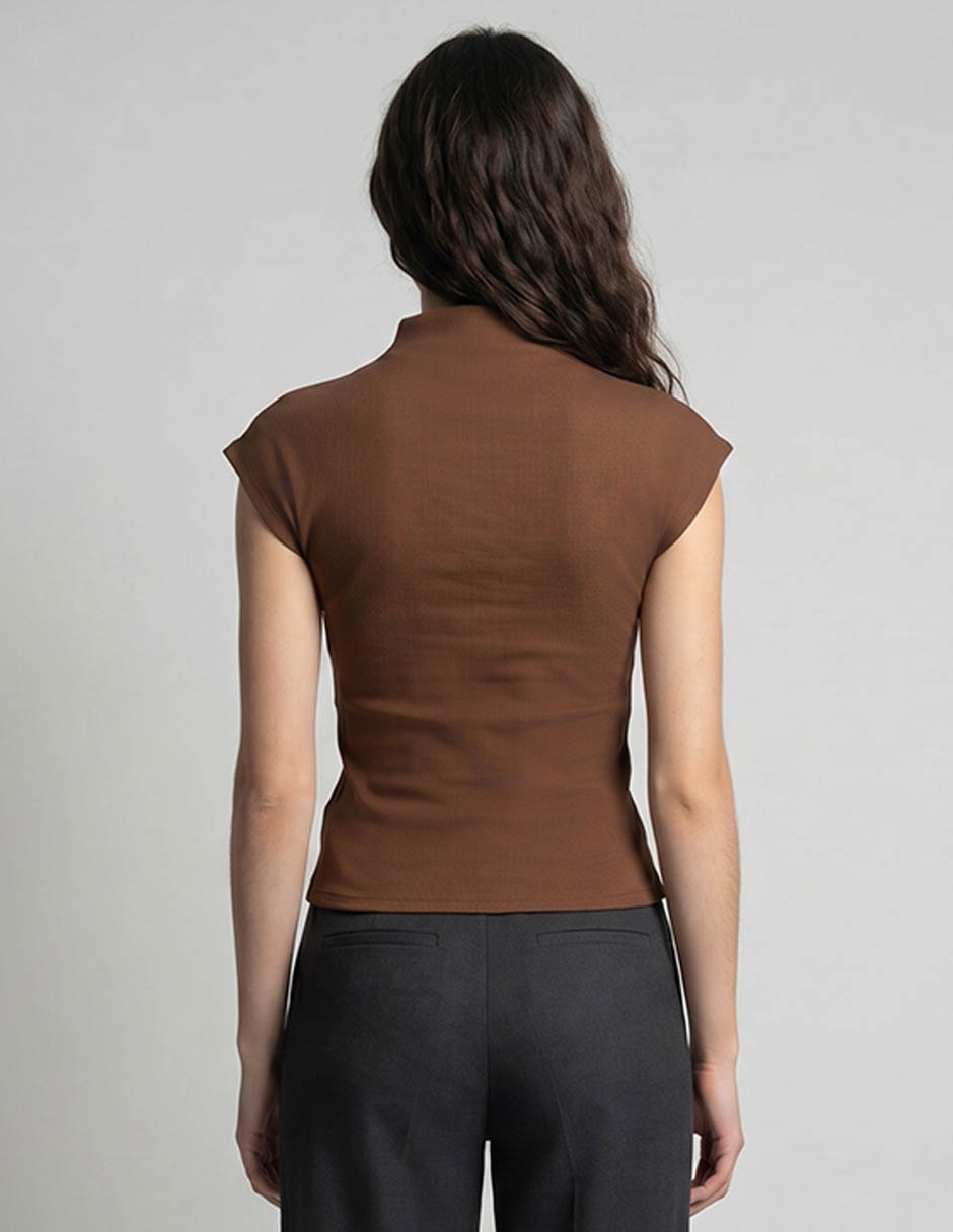 Playera manga corta cuello redondo para mujer 2