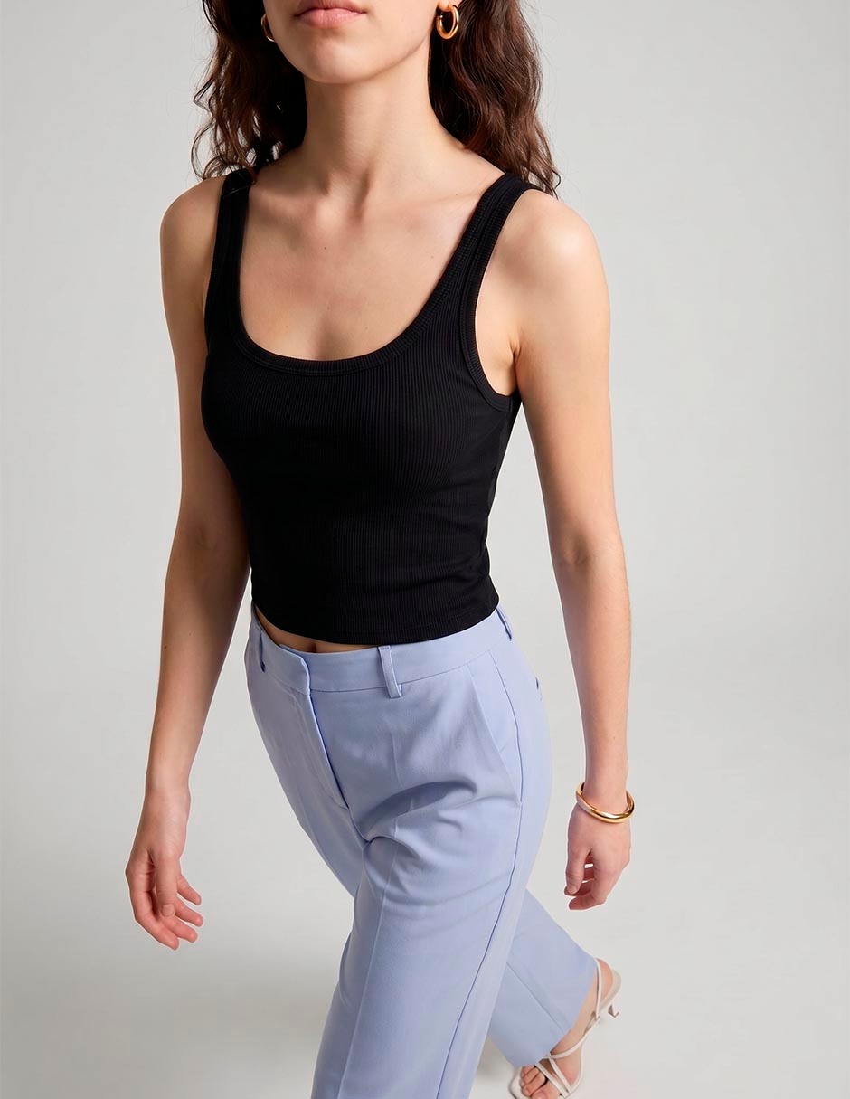 Top That'S It Cuello Sin Cuello Escote Regular Tirante Delgado