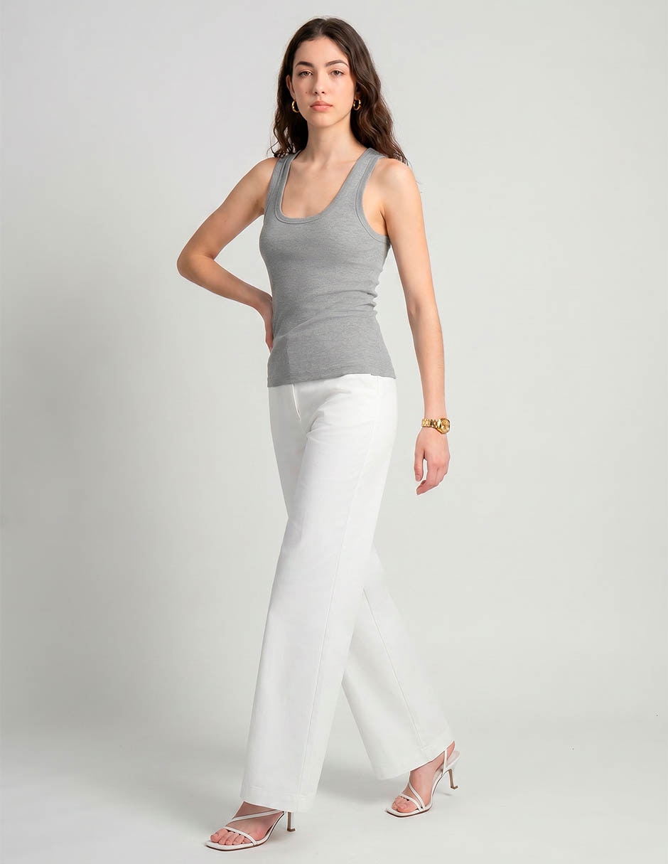 Top That'S It Cuello Redondo Escote Regular Tirante Clásico