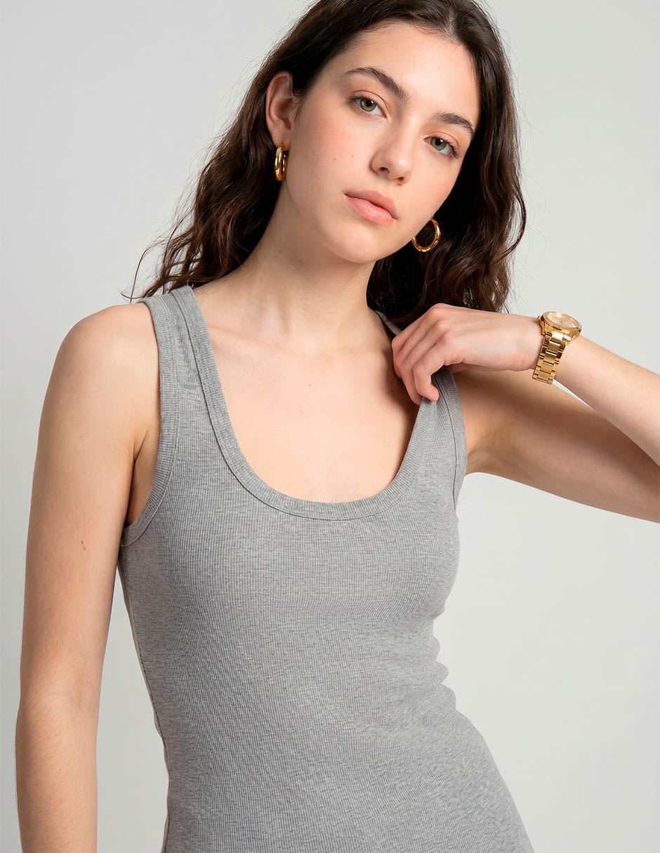 Top That'S It Cuello Redondo Escote Regular Tirante Clásico