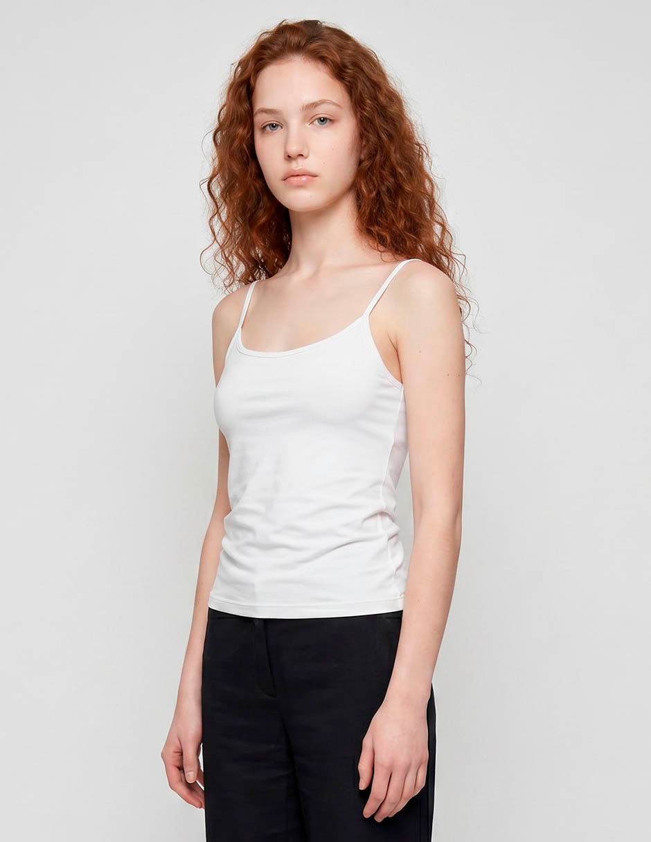 Top cuello redondo para mujer