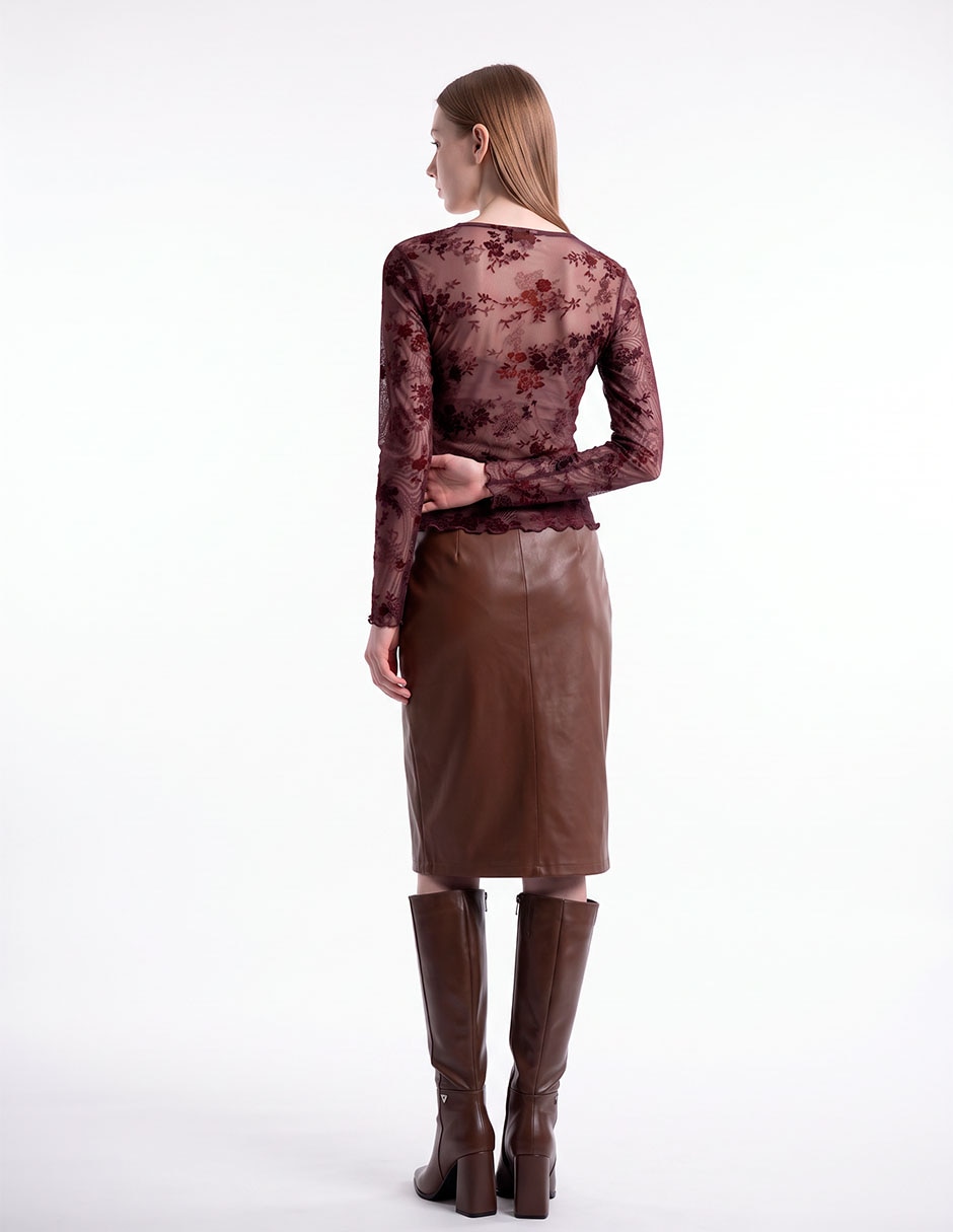 Blusa That´s It manga larga para mujer 4