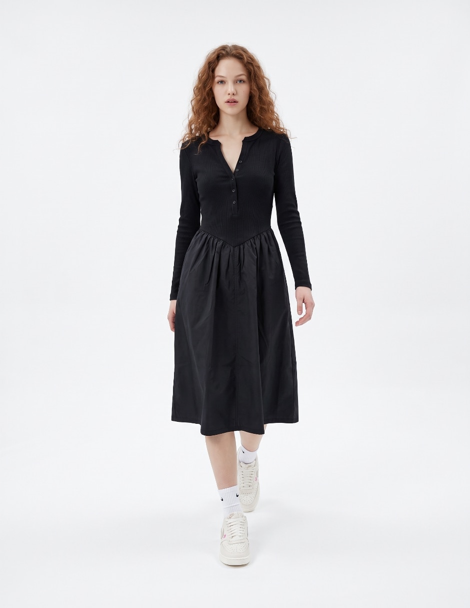 Vestido midi casual para mujer