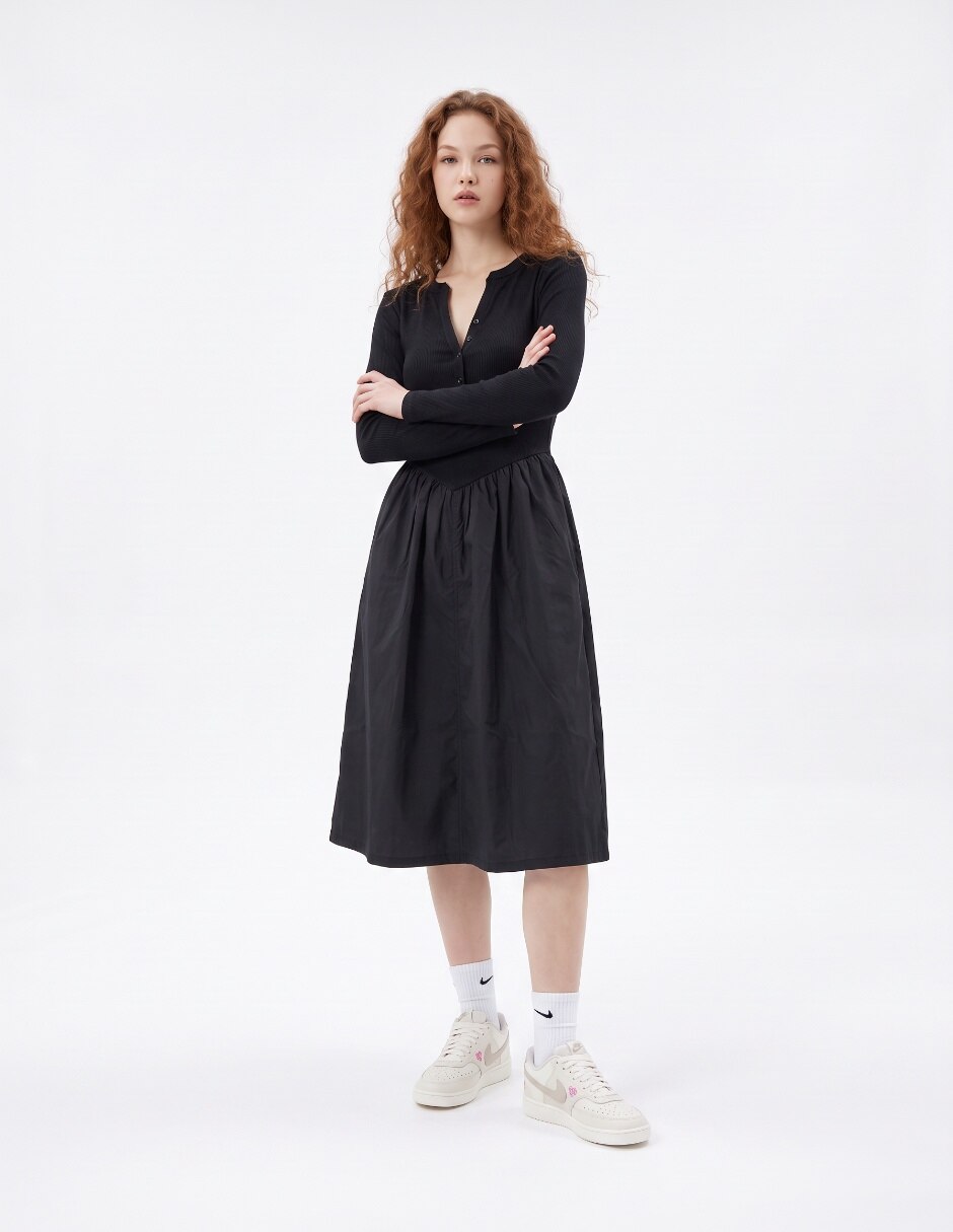 Vestido midi casual para mujer 4