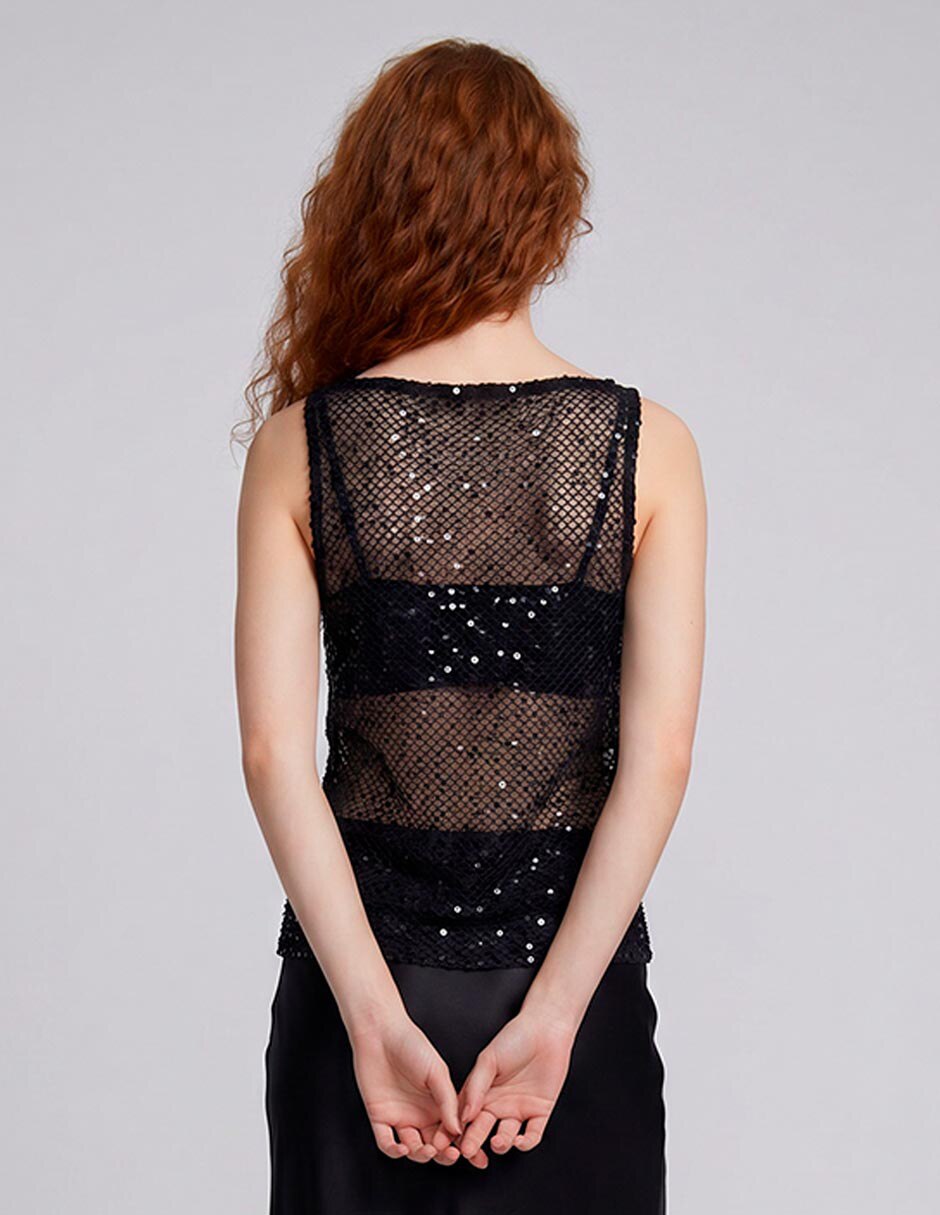 Top cuello cuadrado tirante delgado 3