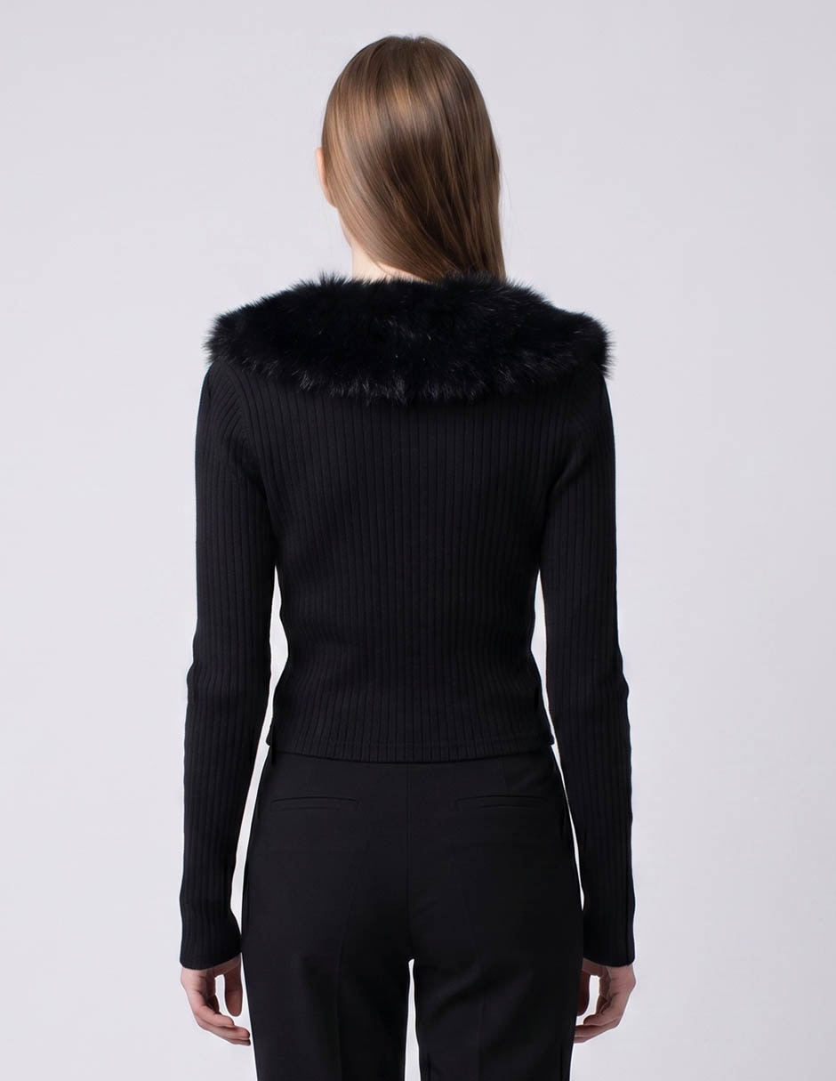 Suéter cuello v para mujer 3
